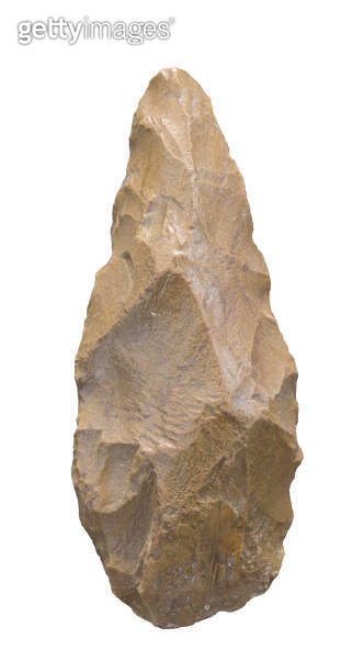 Paleolithic Flint Tool Acheulean Chopper Handaxe 2148823342 