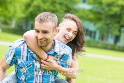 Young Couple having Piggyback Ride 이미지 (452201163) - 게티이미지뱅크