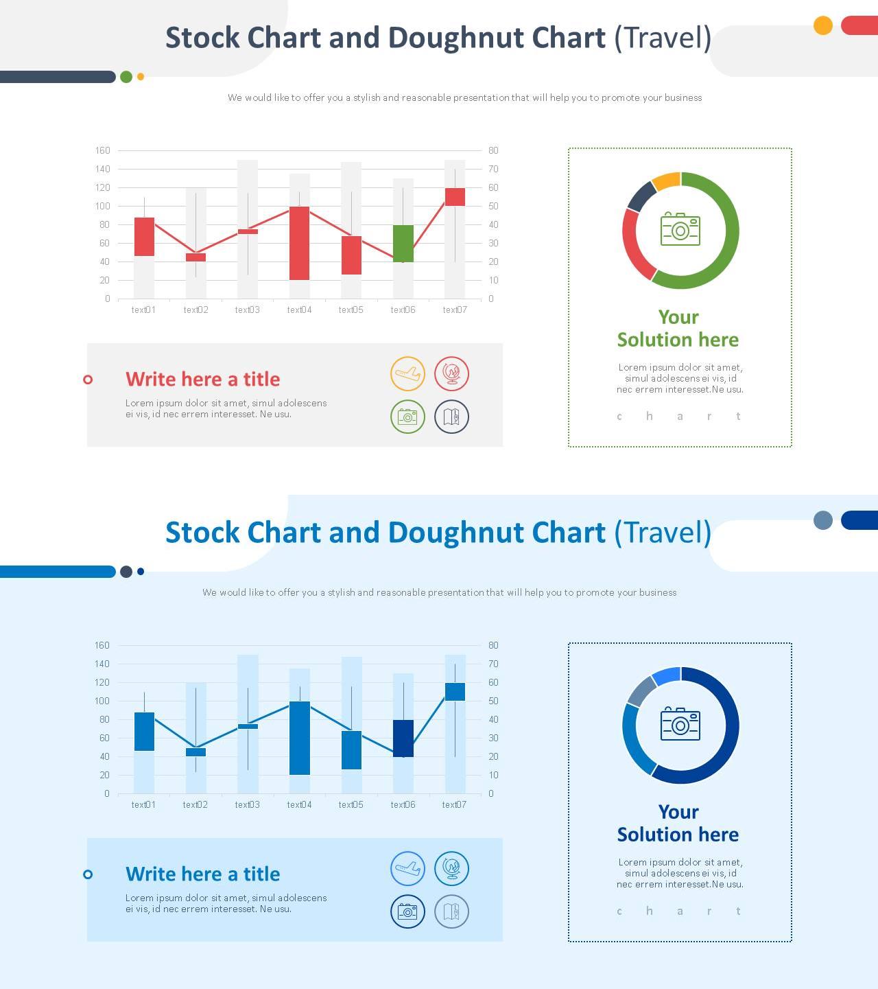 주식 & 도넛형 혼합차트 (여행) (ppt331185) 아이콘, 무료 아이콘 - 게티이미지뱅크